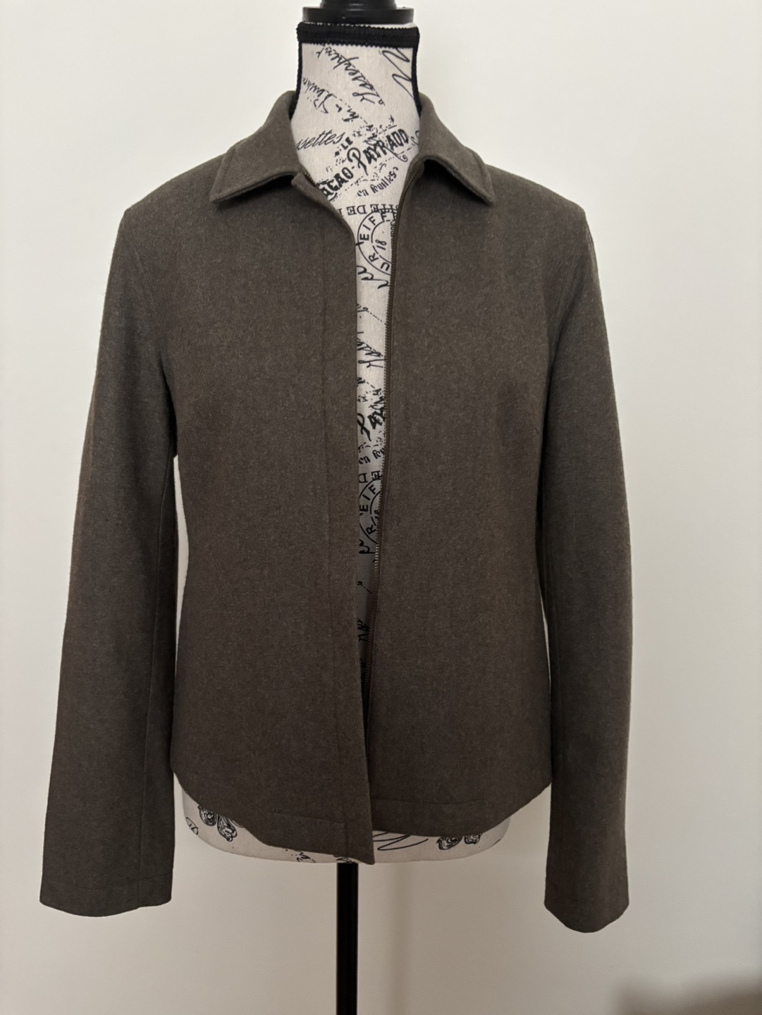 Vintage (1990s) Evan Picone Zip Up Wool Jacket Size 4 or Small - photo 3