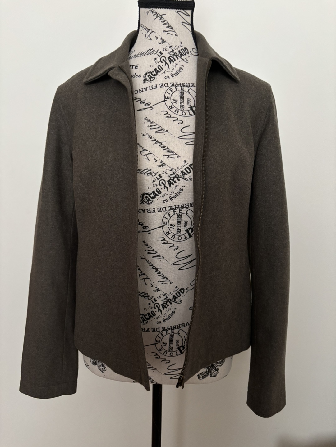 Vintage (1990s) Evan Picone Zip Up Wool Jacket Size 4 or Small - photo 2