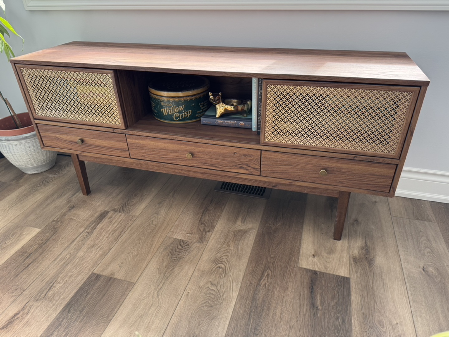 Walnut Modern Wood TV/Media Console\Stand - photo 3