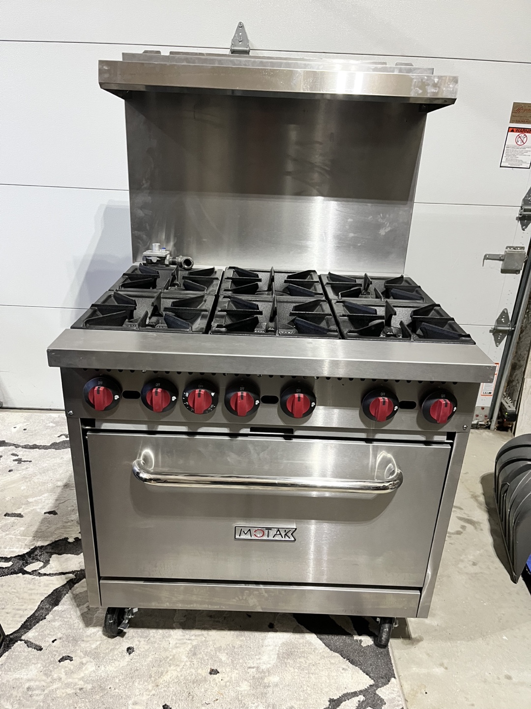 MoTak MR6-C-S 36" 6 Burner Gas Range with Standard Oven - photo 2