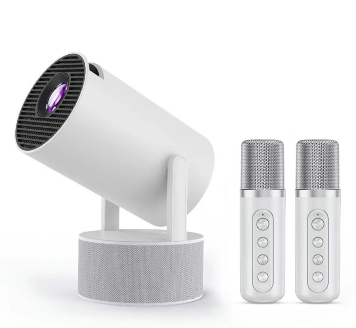 Portable Projector with 2 Microphones and Speakers image indicator(7)