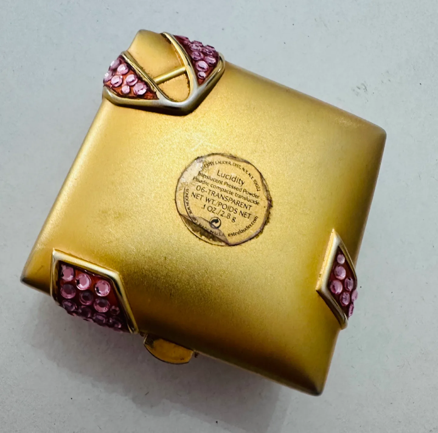 #FREECYCLE Estée Lauder Gold Compact with Pink Crystals image indicator(3)