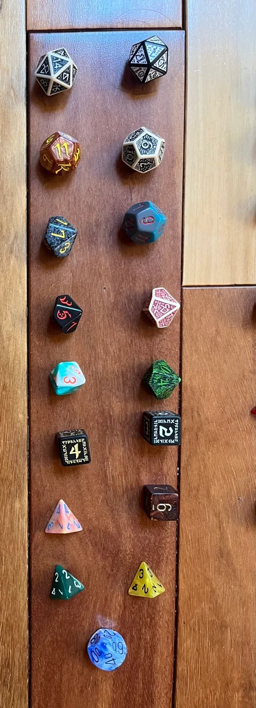 D&D dice ( Polyhedral Dice Set Bundle)  - RPG Gaming Dice image indicator(3)