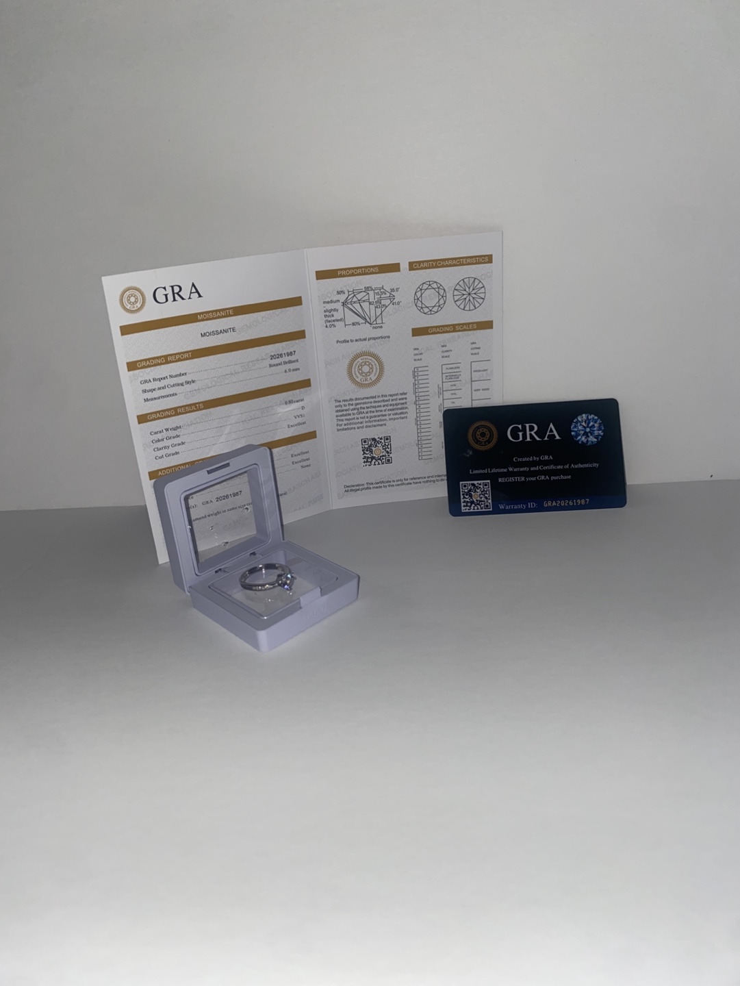1.6ctw Moissanite Ring GRA CERTIFIED - photo 2