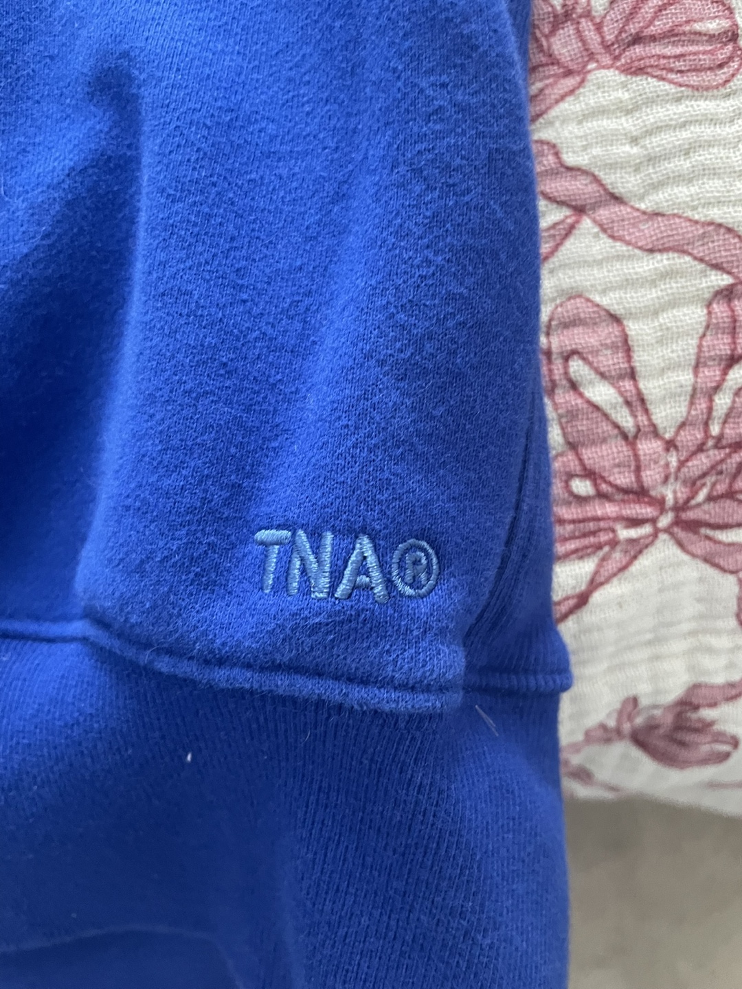 TNA Boyfriend Fit Terry Fleece Sweatshirt - Size Medium - photo 2