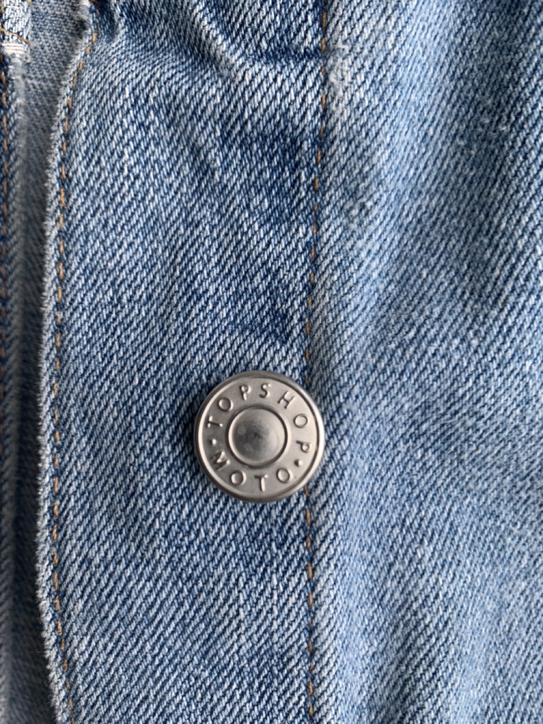 Topshop Light Wash Denim Jacket - oversize design - photo 2