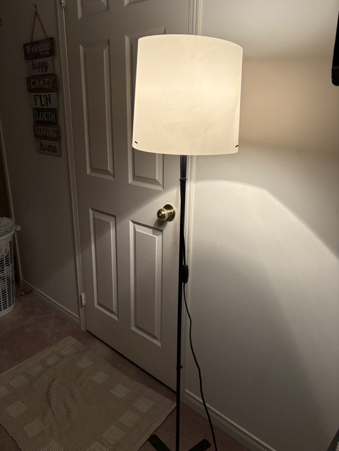 IKEA BARLAST Floor Lamp - Black/White - 150 cm (59 in) - photo 3