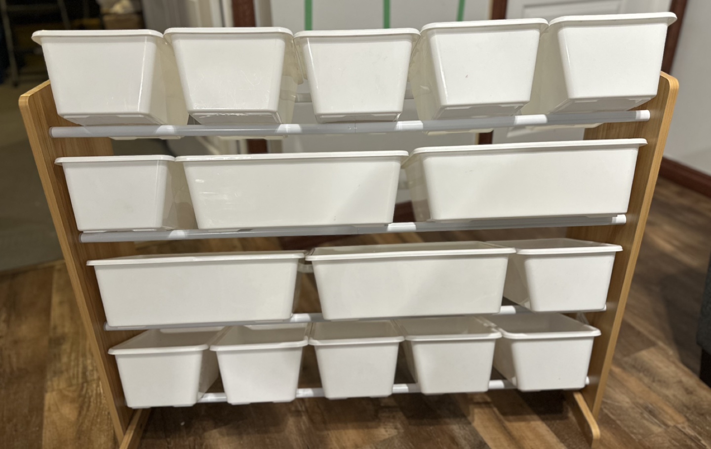 Wooden Toy Organizer with 16 Bins - photo 2