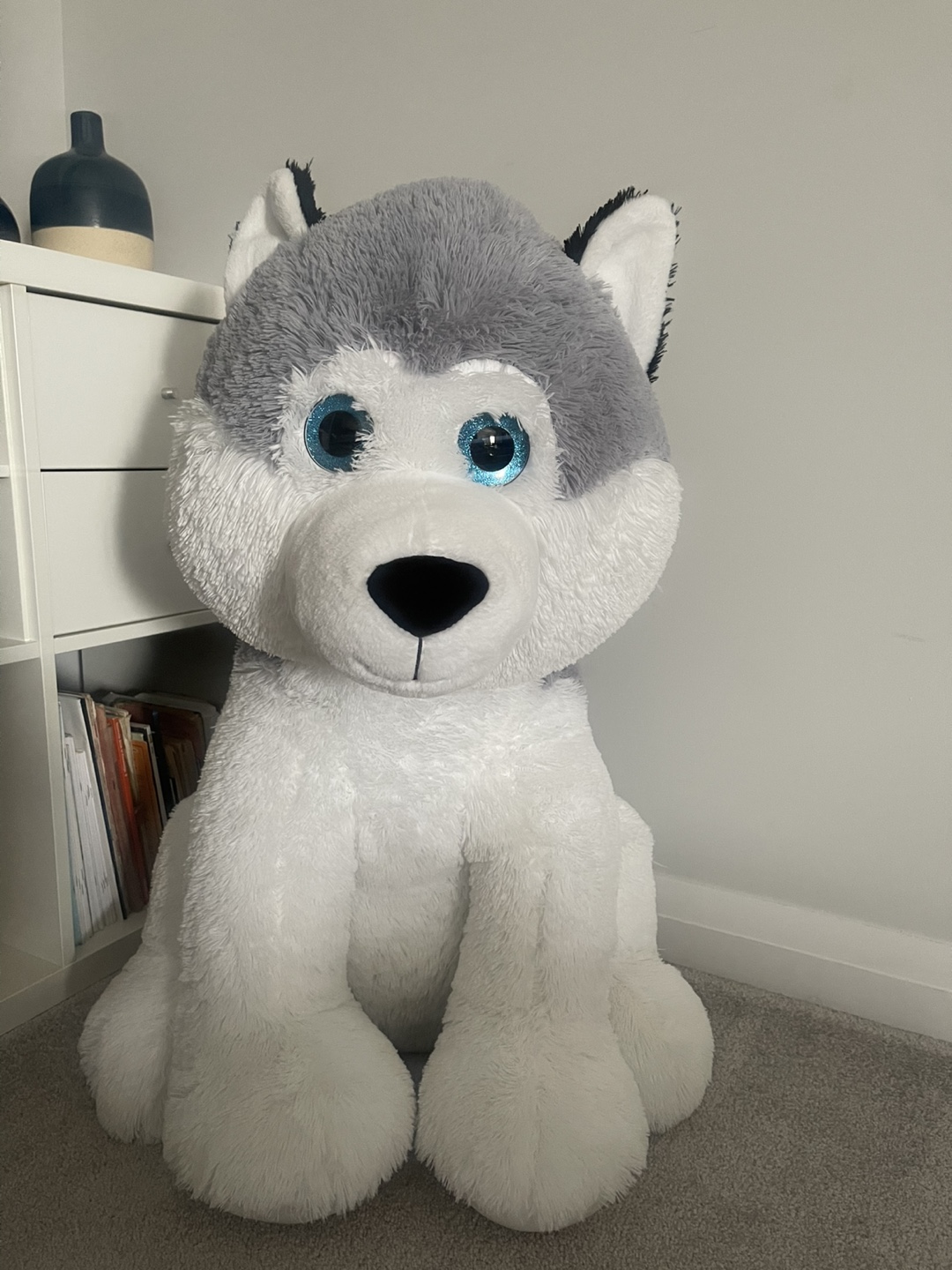 Giant Plush Husky Dog