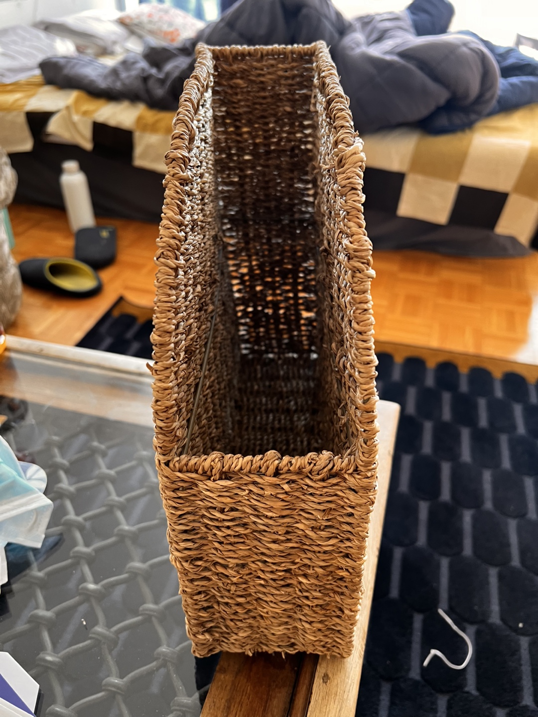 Woven Seagrass Magazine File