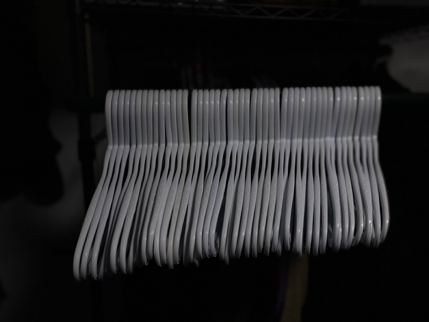 Bulk lot of White Plastic Hangers - photo 2