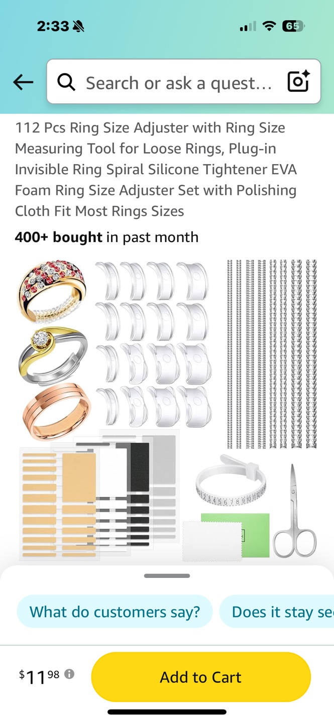 112 Pack Ring Sizing Kit - photo 4