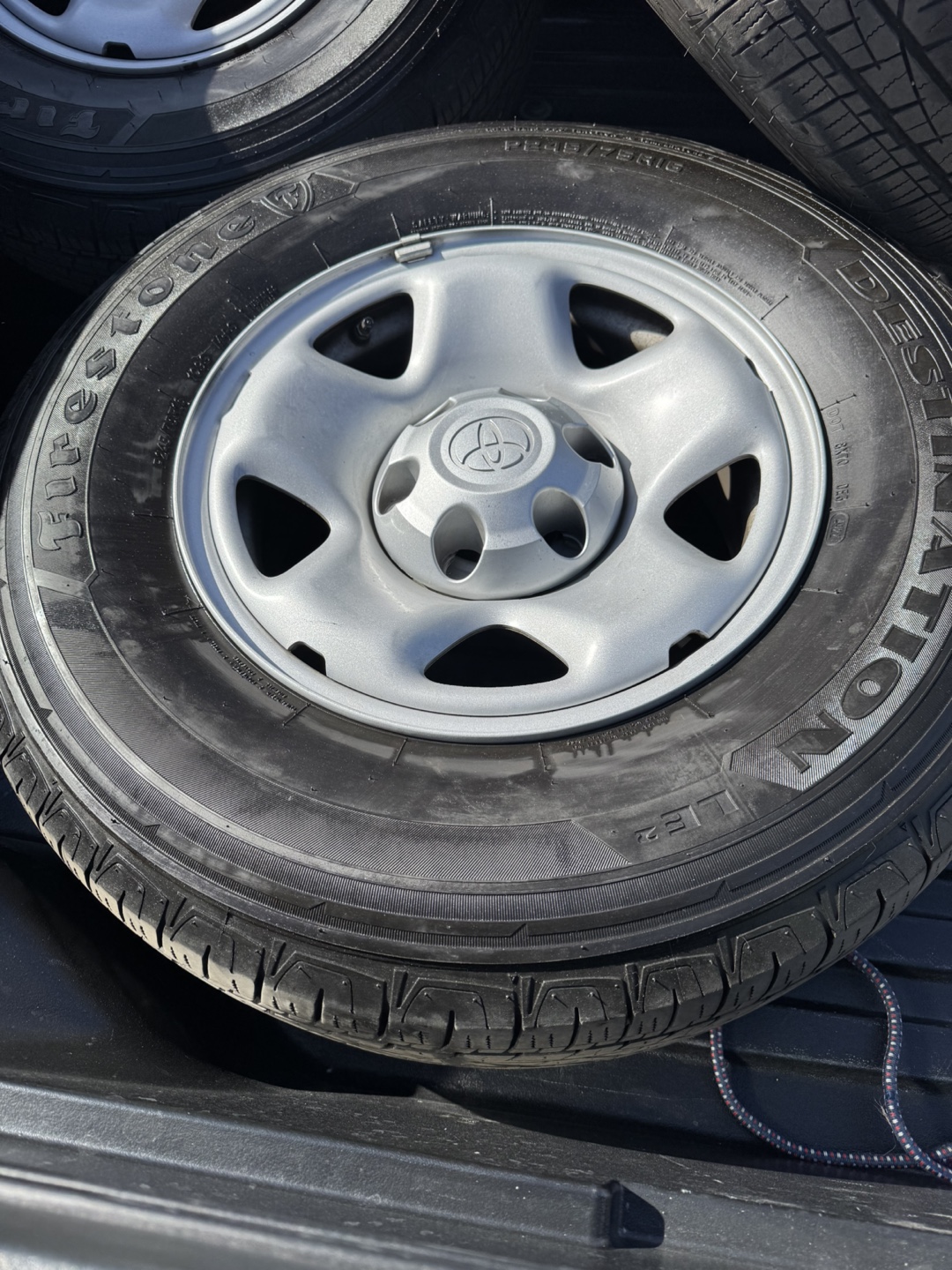 Set of 4 Toyota Tacoma Steel Wheels and Tires - photo 4