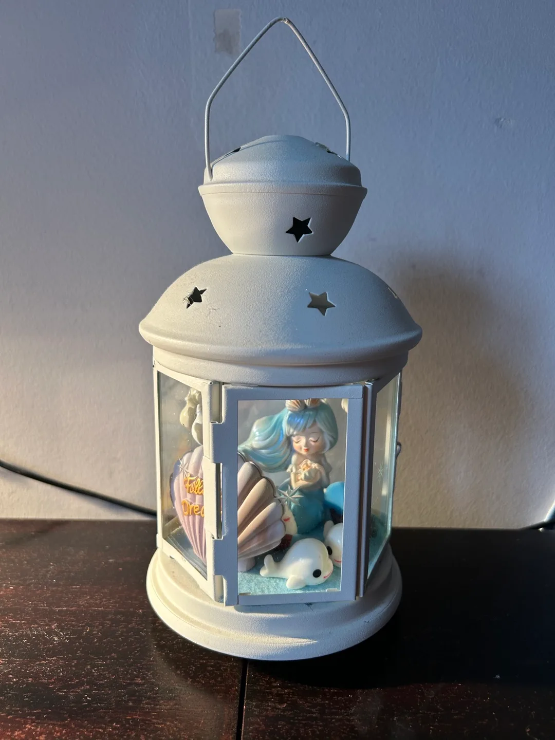 Mermaid Themed Lantern Figurine - LED Light Included image indicator(7)