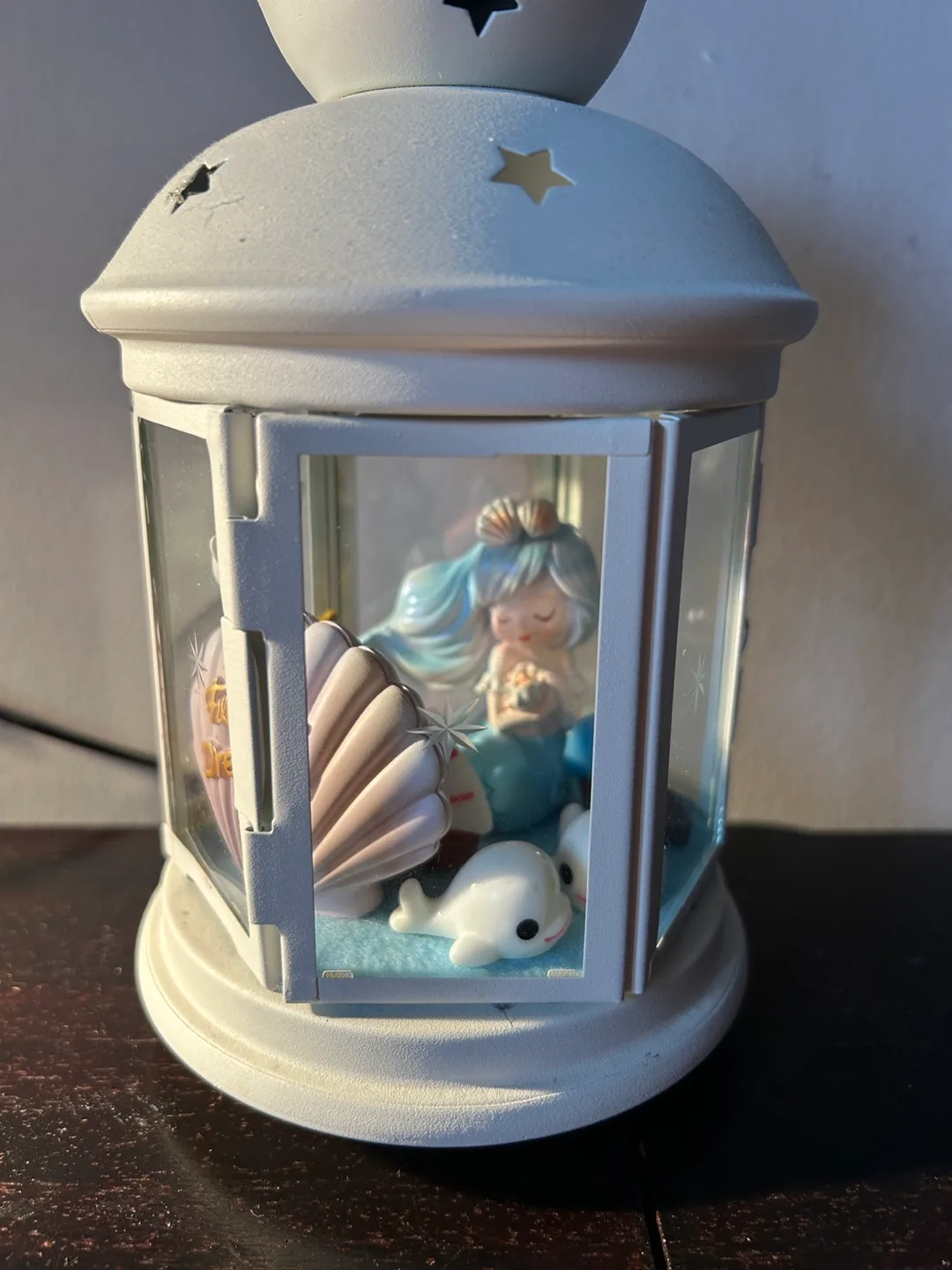 Mermaid Themed Lantern Figurine - LED Light Included image indicator(8)