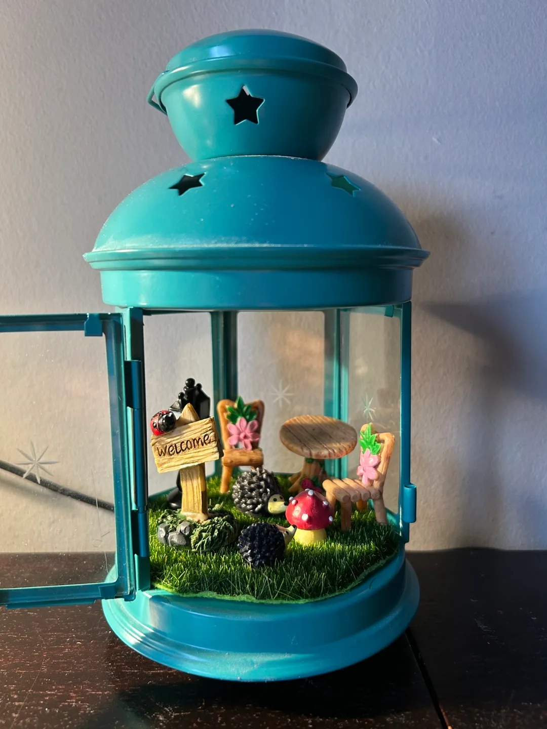 Enchanted Fairy Garden Lantern - LED light included image indicator(3)