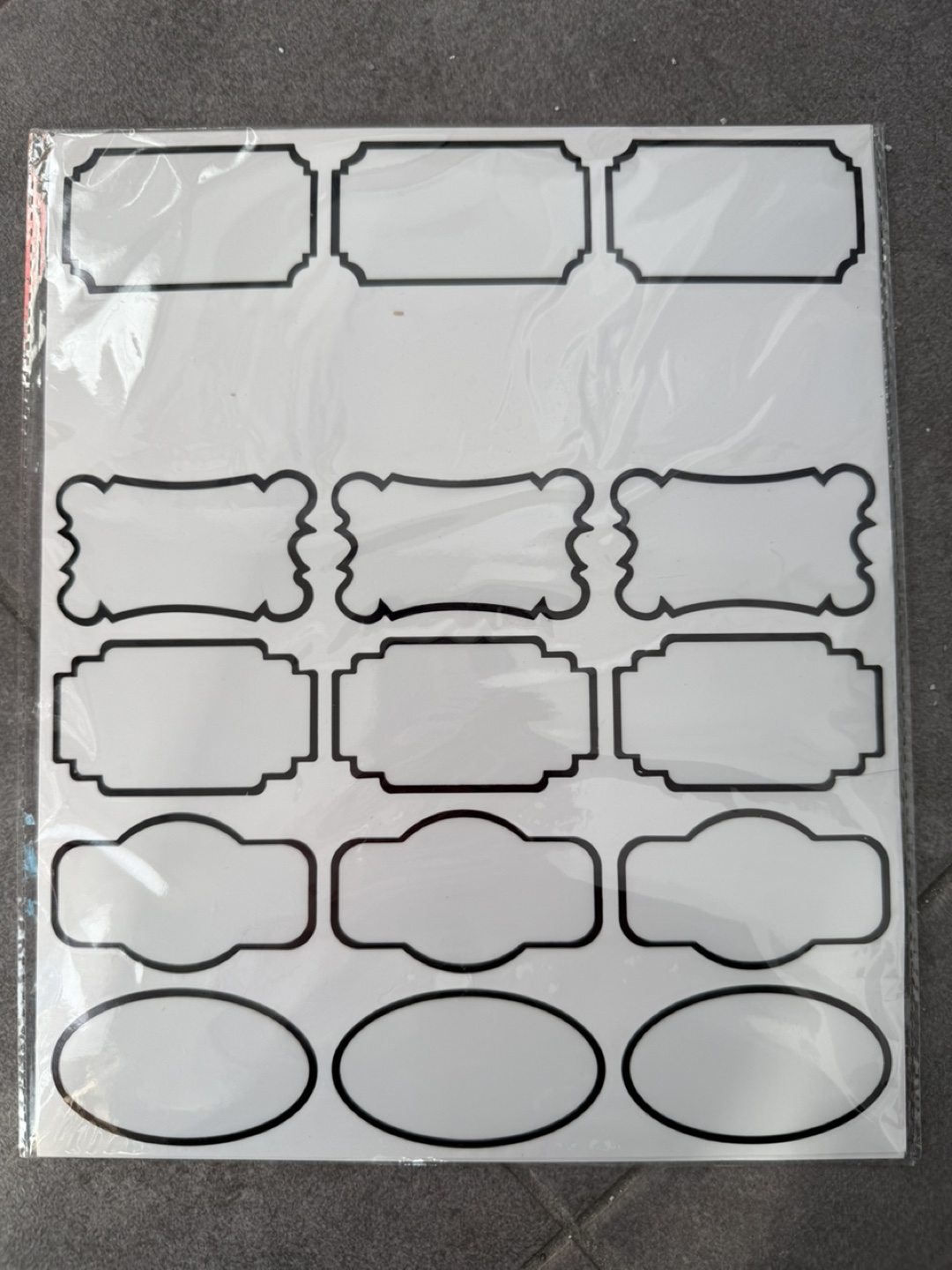 Clear Labels (135) and White Labels (312)
