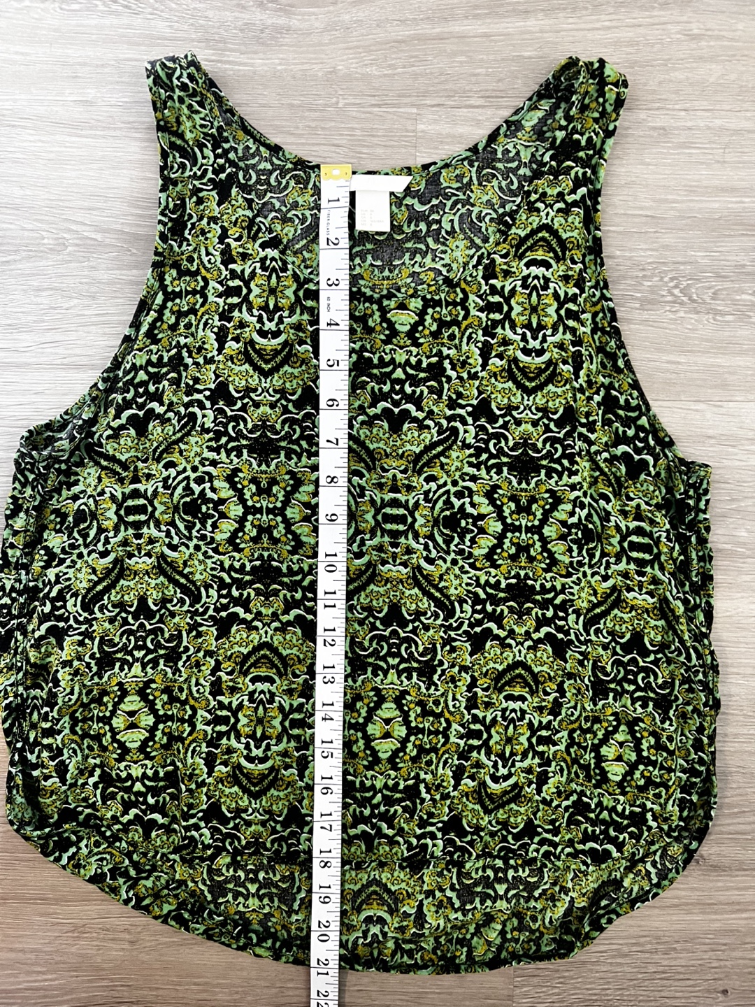 H&M Green and Black Tank Top Blouse - photo 2