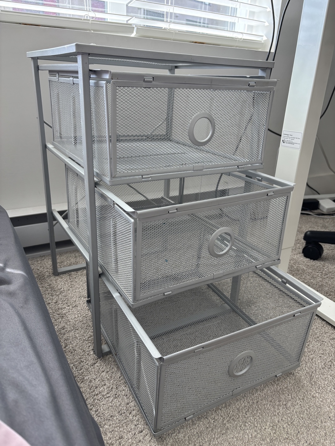 Three-Drawer Metal Mesh Organizer - photo 2