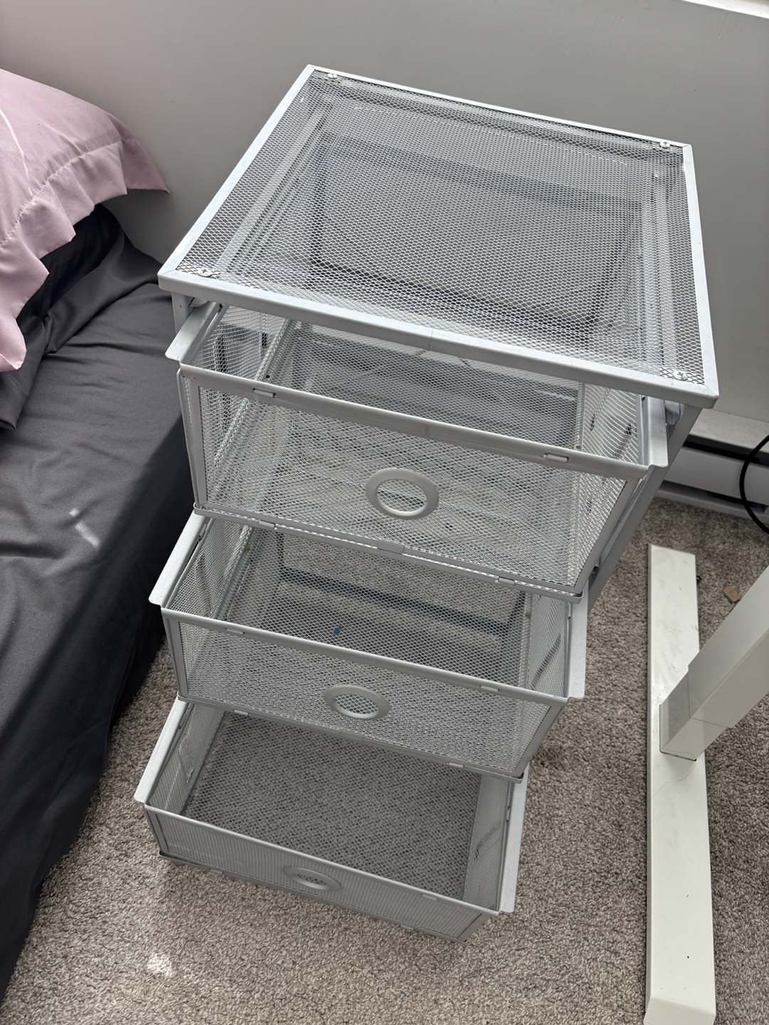 Three-Drawer Metal Mesh Organizer - photo 3