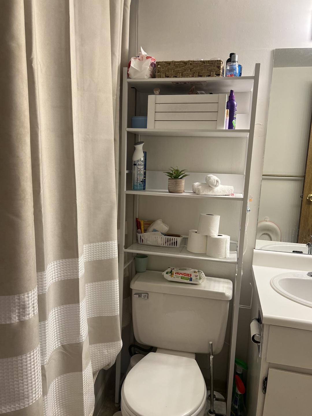 White Bathroom Shelf Organizer - photo 2
