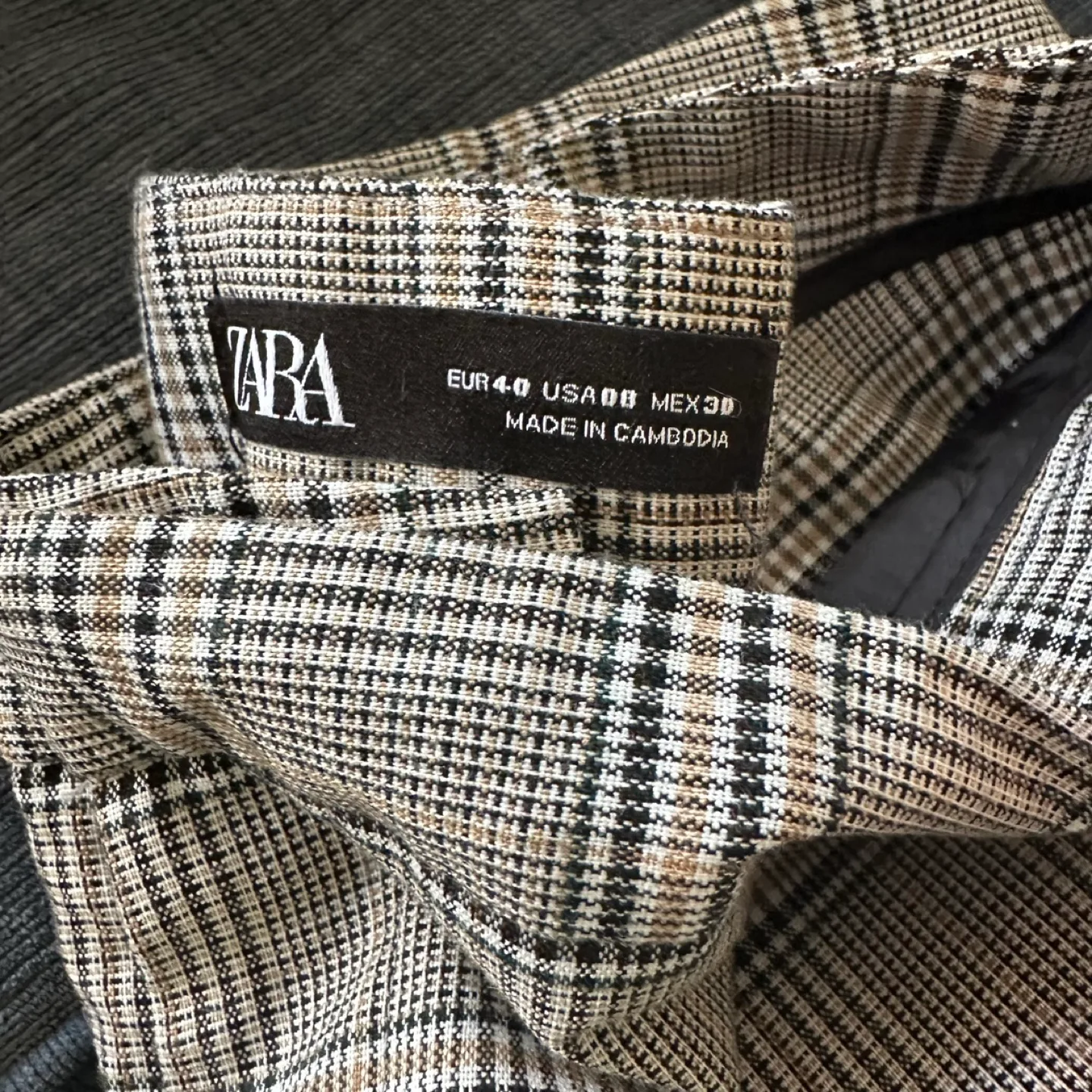 Zara Women's Size 8 Plaid Trousers image indicator(3)