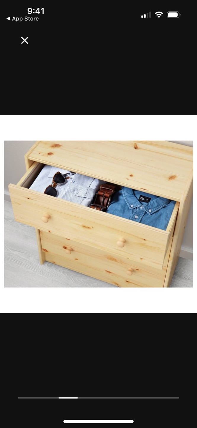 IKEA HEMNES 3-Drawer Chest Pine - photo 2