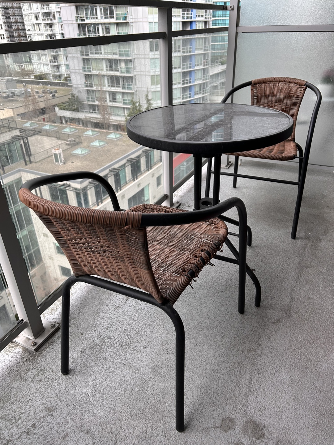 Balcony Patio Set - Coffee Table and Chairs