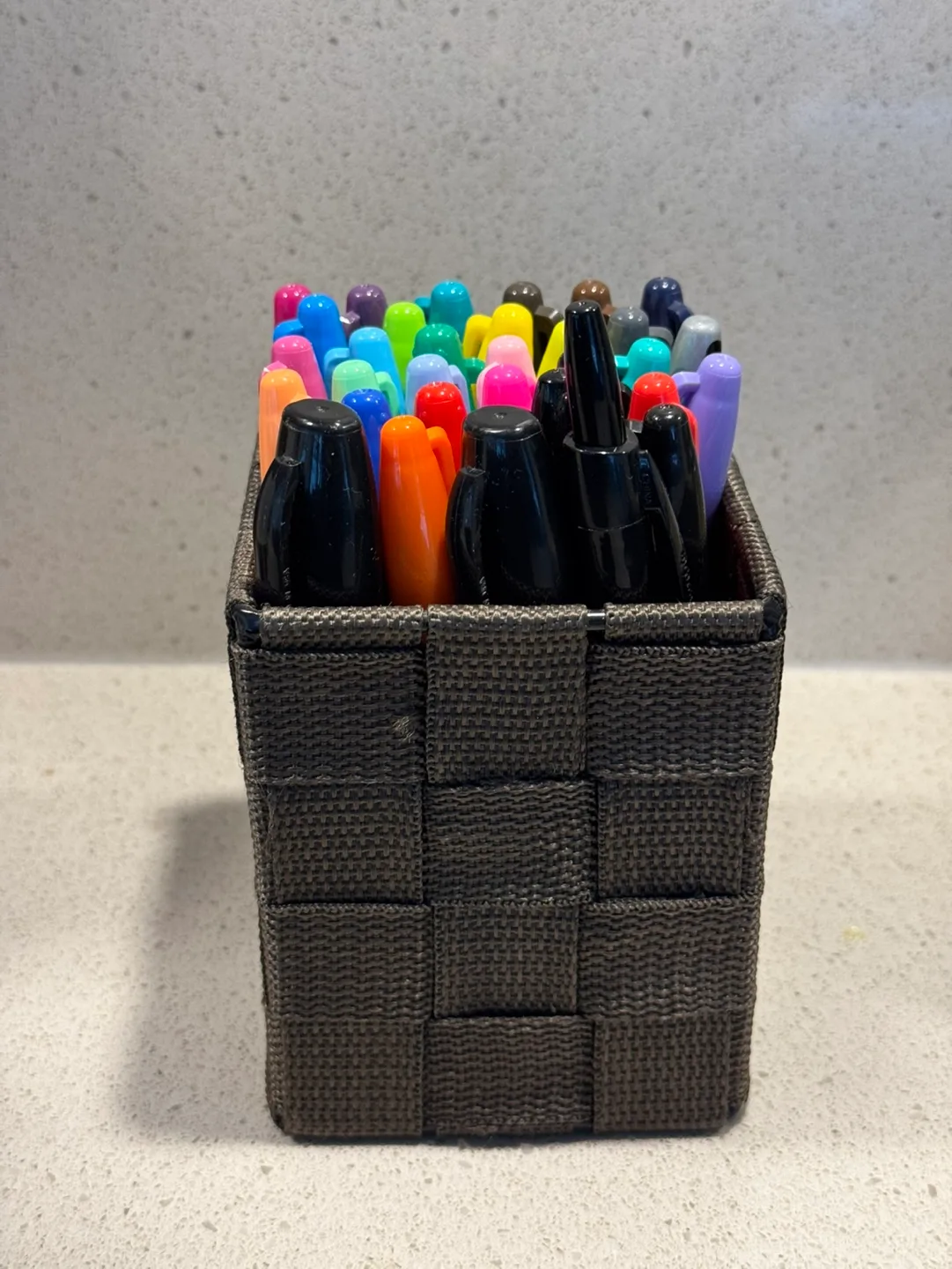 Set of 6 Brown Woven Storage Baskets image indicator(5)