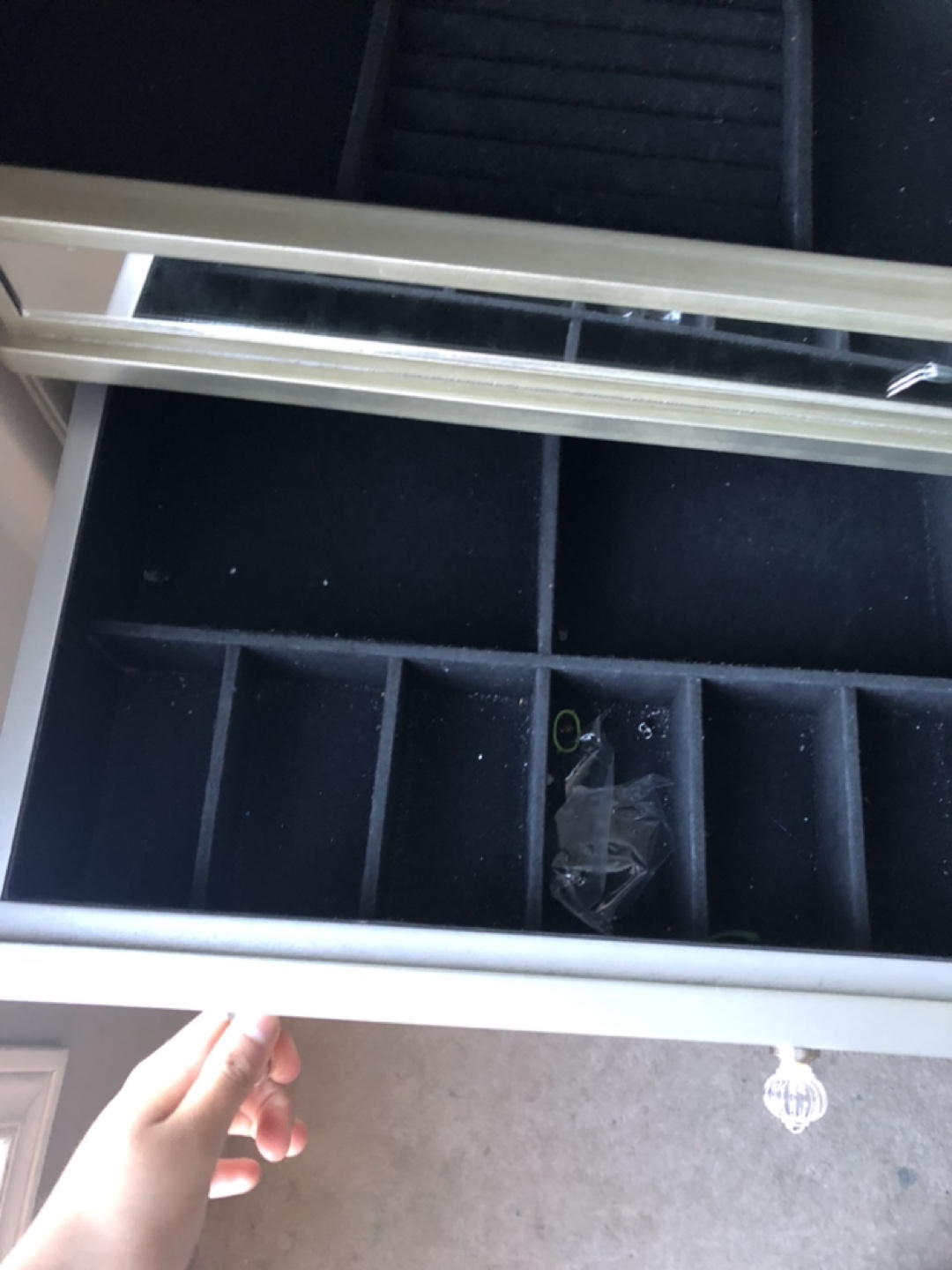 Mirrored Jewellery Armoire with Drawers - photo 2
