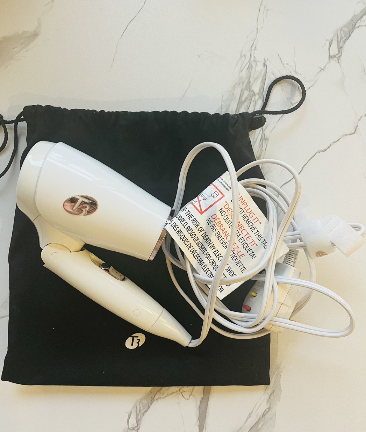 T3 Featherweight RoseGold Foldable Hair Dryer - photo 3