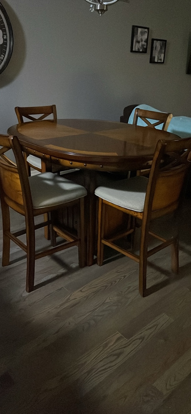 5-Piece Oval Table and Chair Set
