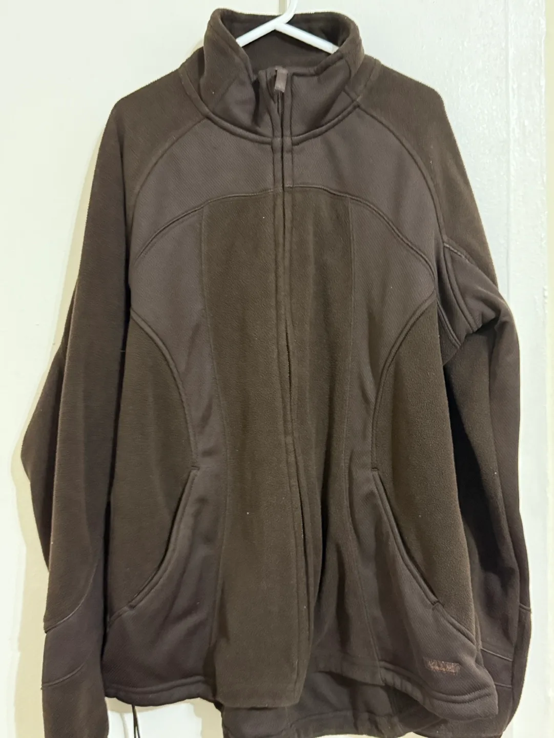 Women's Dark Brown Fleece Jacket thumbnail