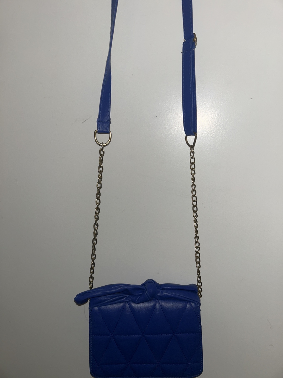 Blue quilted crossbody bag - photo 2