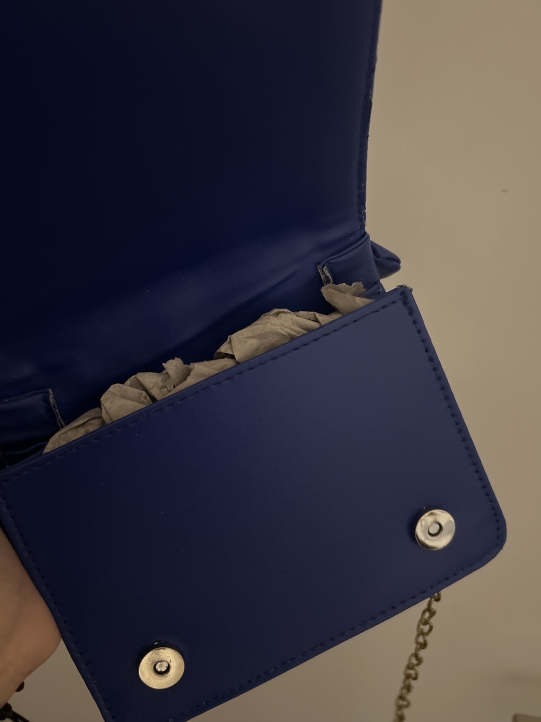 Blue quilted crossbody bag - photo 3