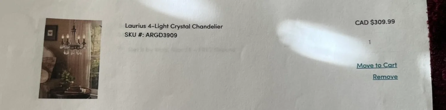 Elegant Crystal Chandelier - Dark Bronze Finish image indicator(6)