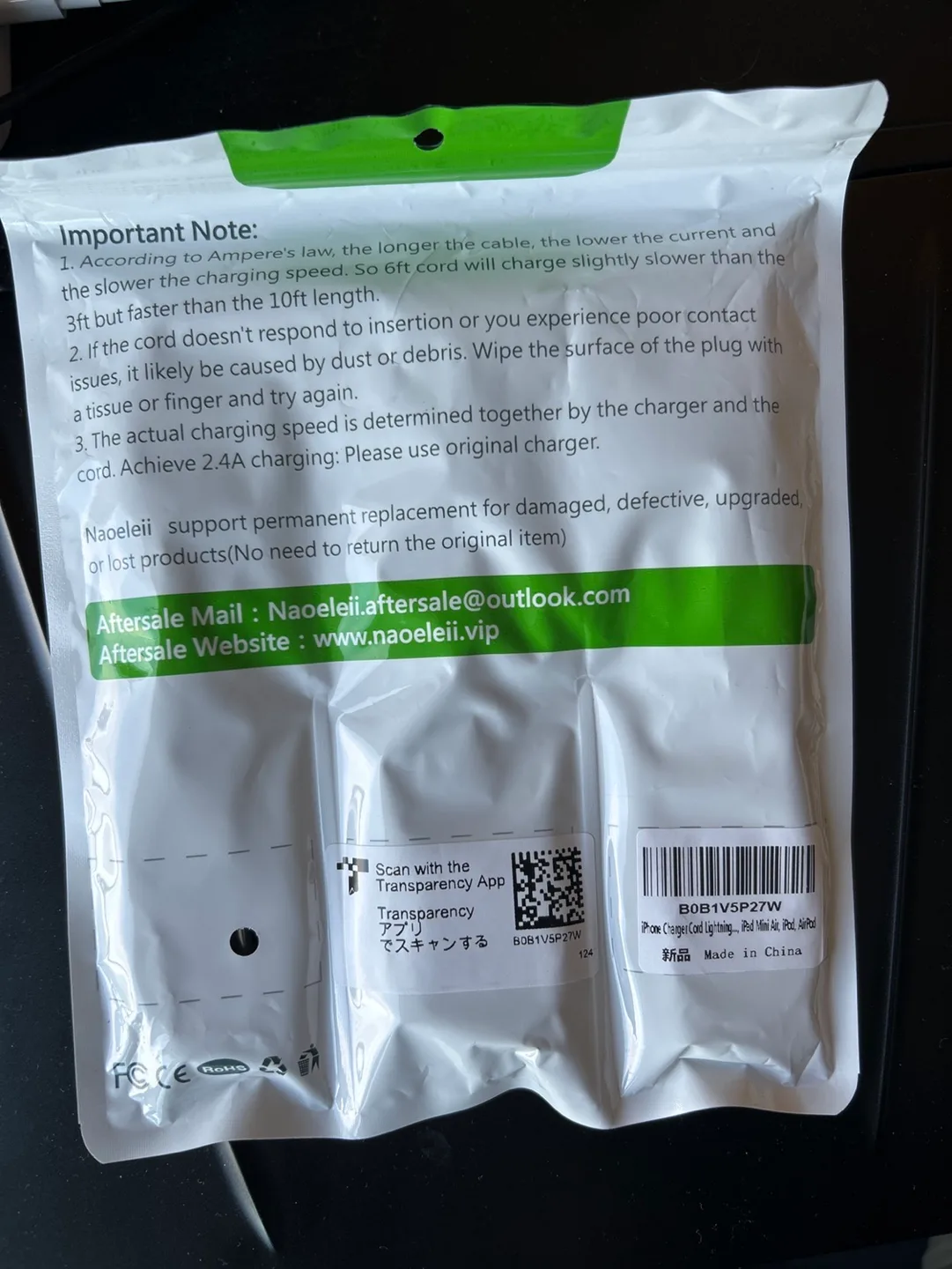 3-Pack Naoleii Phone Charging Cables - Fast Charge & Sync image indicator(2)