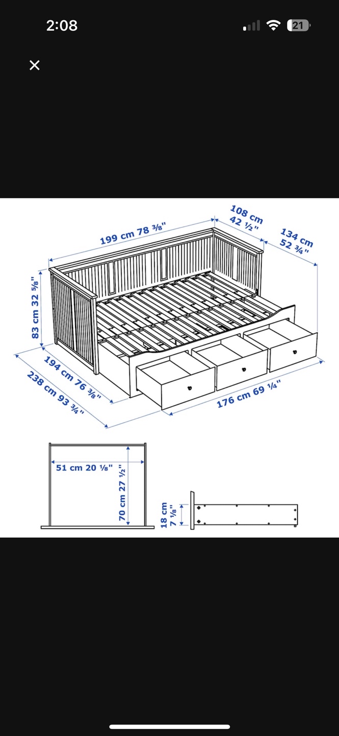 IKEA HEMNES Daybed with 3 Drawers