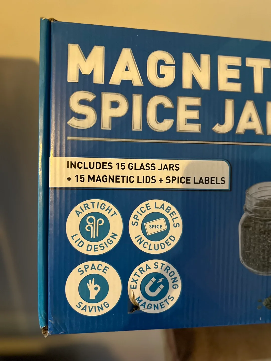 15-Pack Magnetic Spice Jars with Labels image indicator(2)