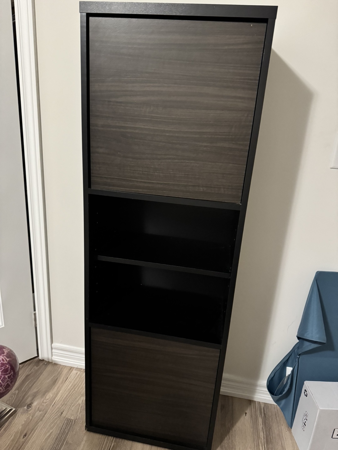 Tall Storage Cabinet with Shelves and Doors - photo 2