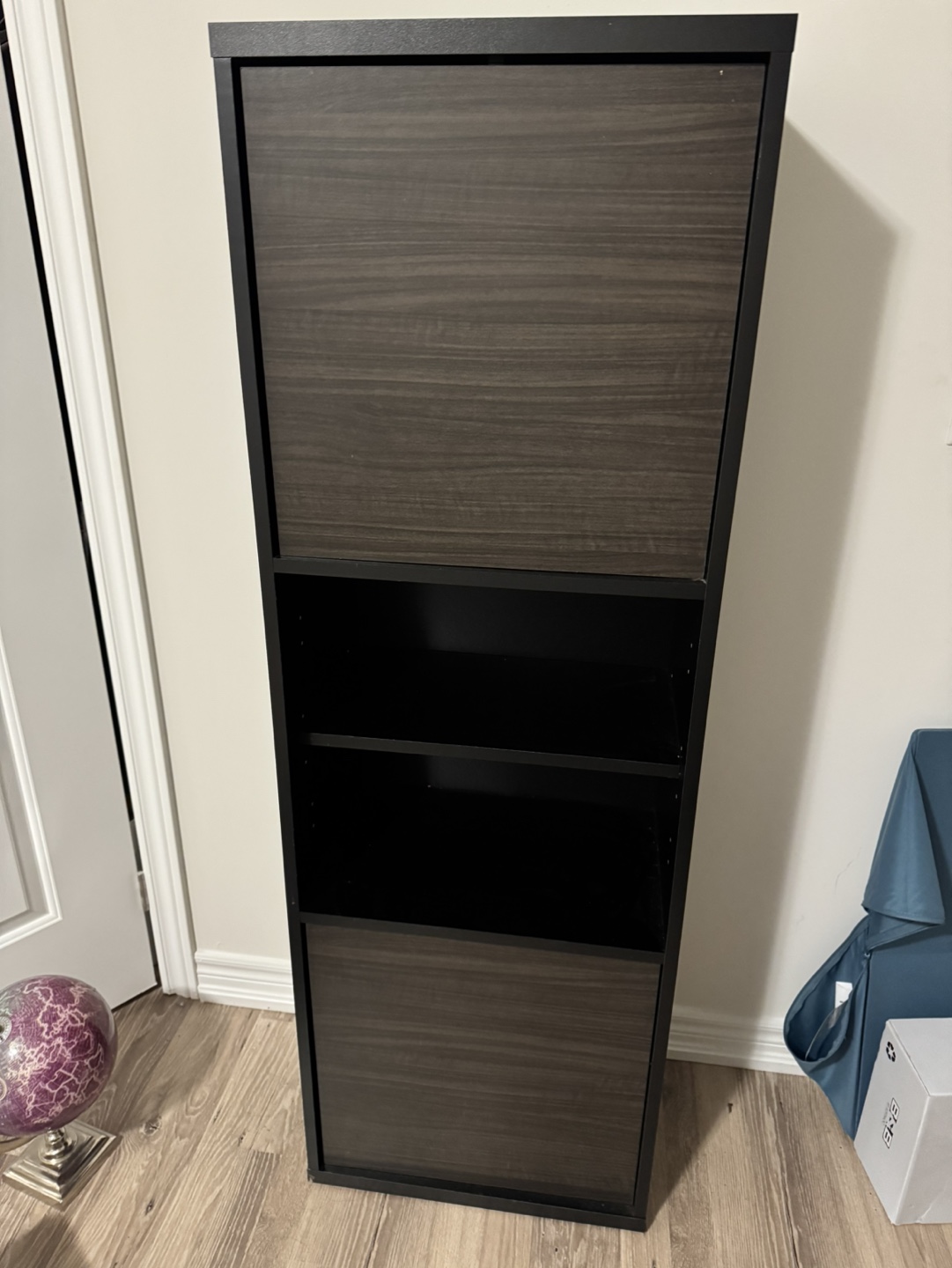 Tall Storage Cabinet with Shelves and Doors