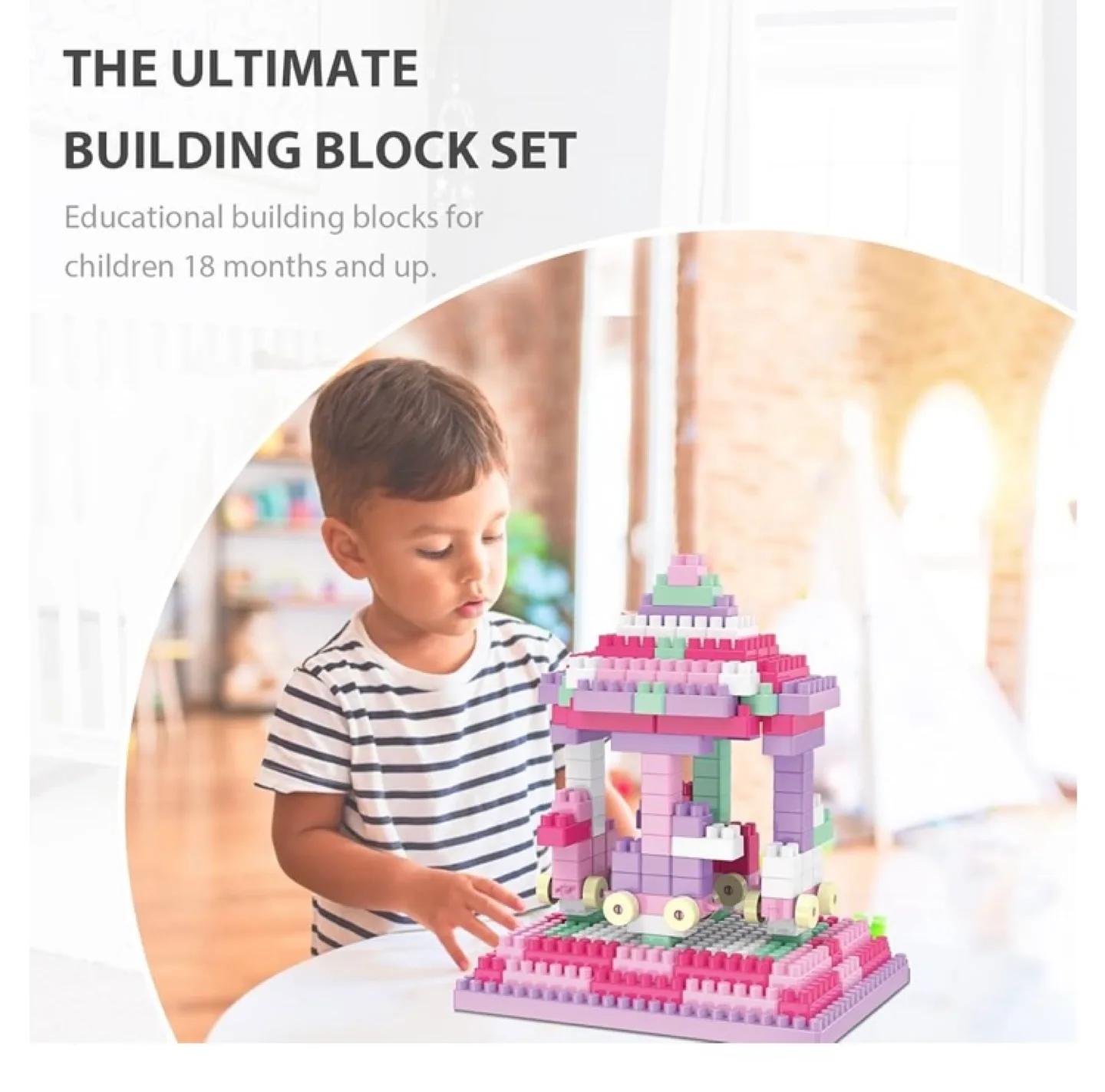 250 Piece Building Blocks Set - Pastel Colors image indicator(6)