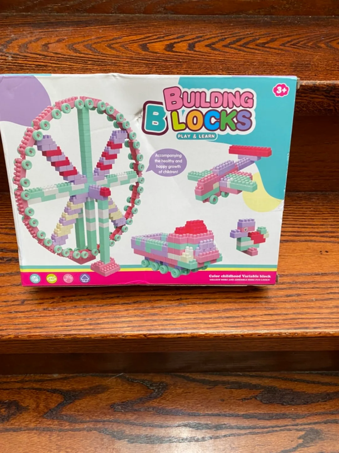 250 Piece Building Blocks Set - Pastel Colors image indicator(5)