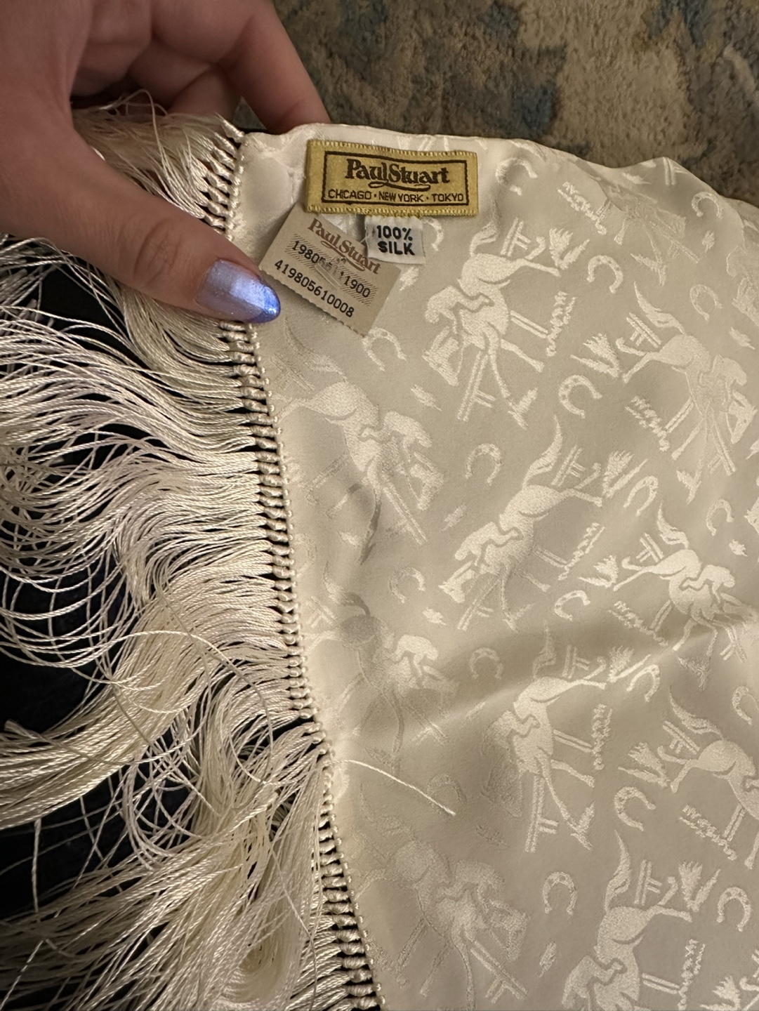 Vintage Silk Derby Scarf