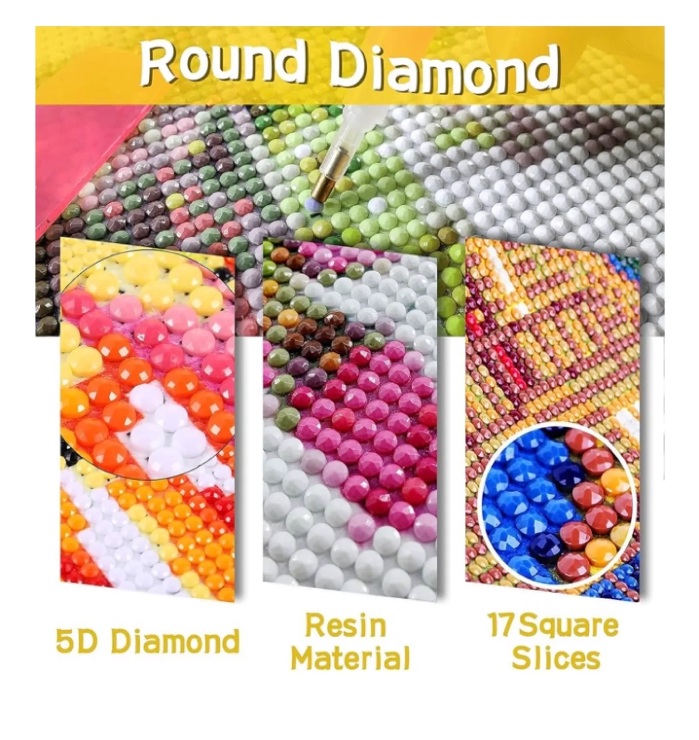 Diamond Painting Kit - 30x30cm Floral Design image indicator(3)