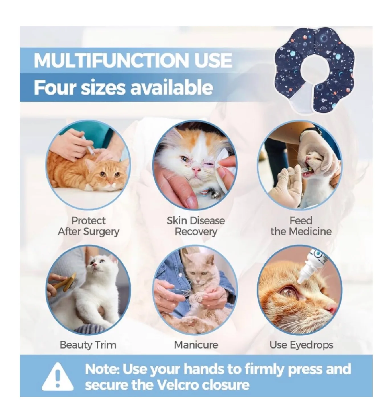 Soft Cat Recovery Collar - 4 Sizes Available image indicator(3)