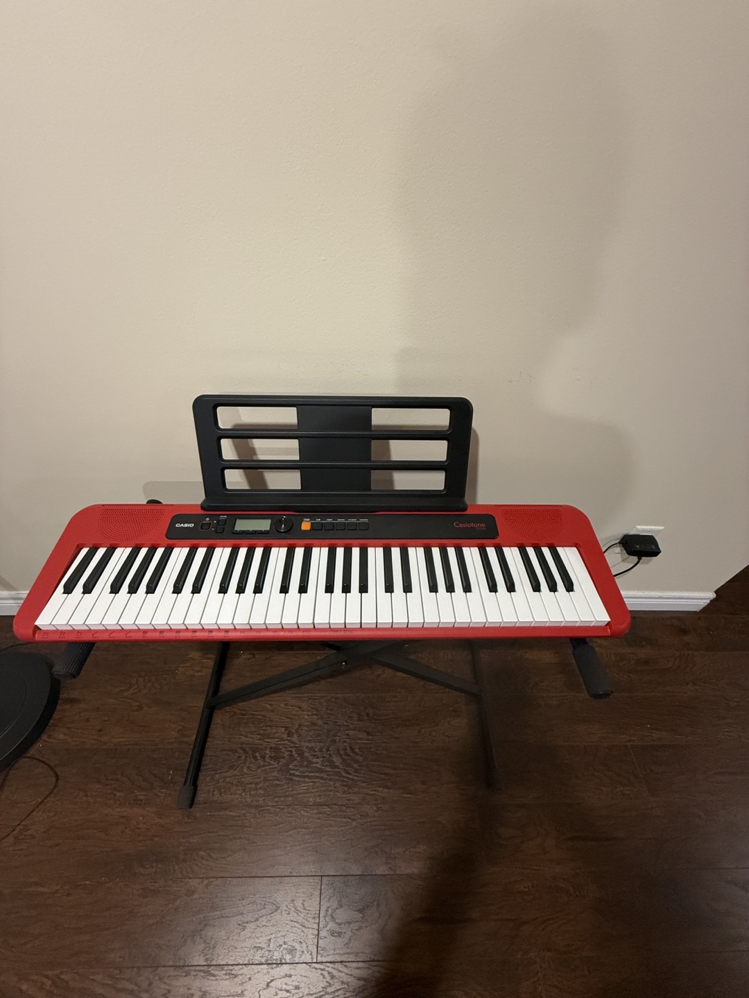 Casio CT-S1 Red Keyboard with Stand