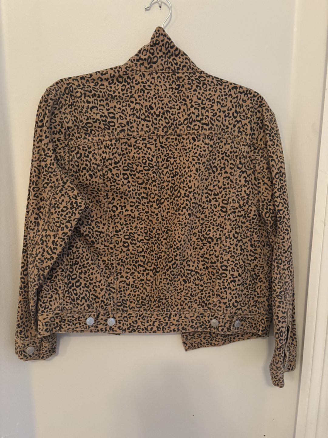 Brunette The Label Leopard Print Denim Jacket - photo 3