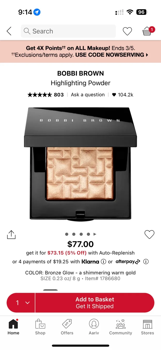 Bobbi Brown Bronze Glow Highlighting Powder image indicator(4)