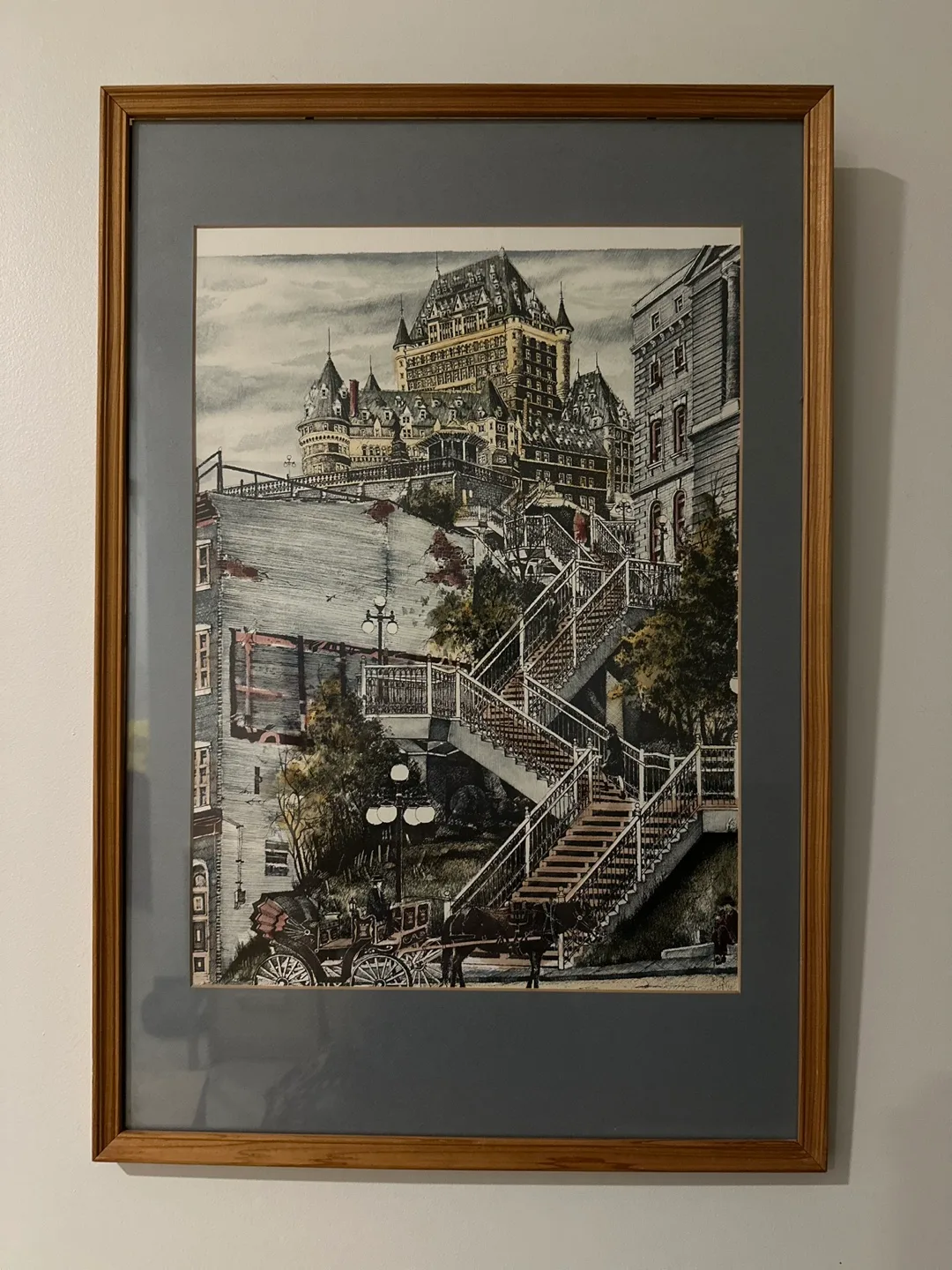 Framed Quebec City Painting image indicator(3)